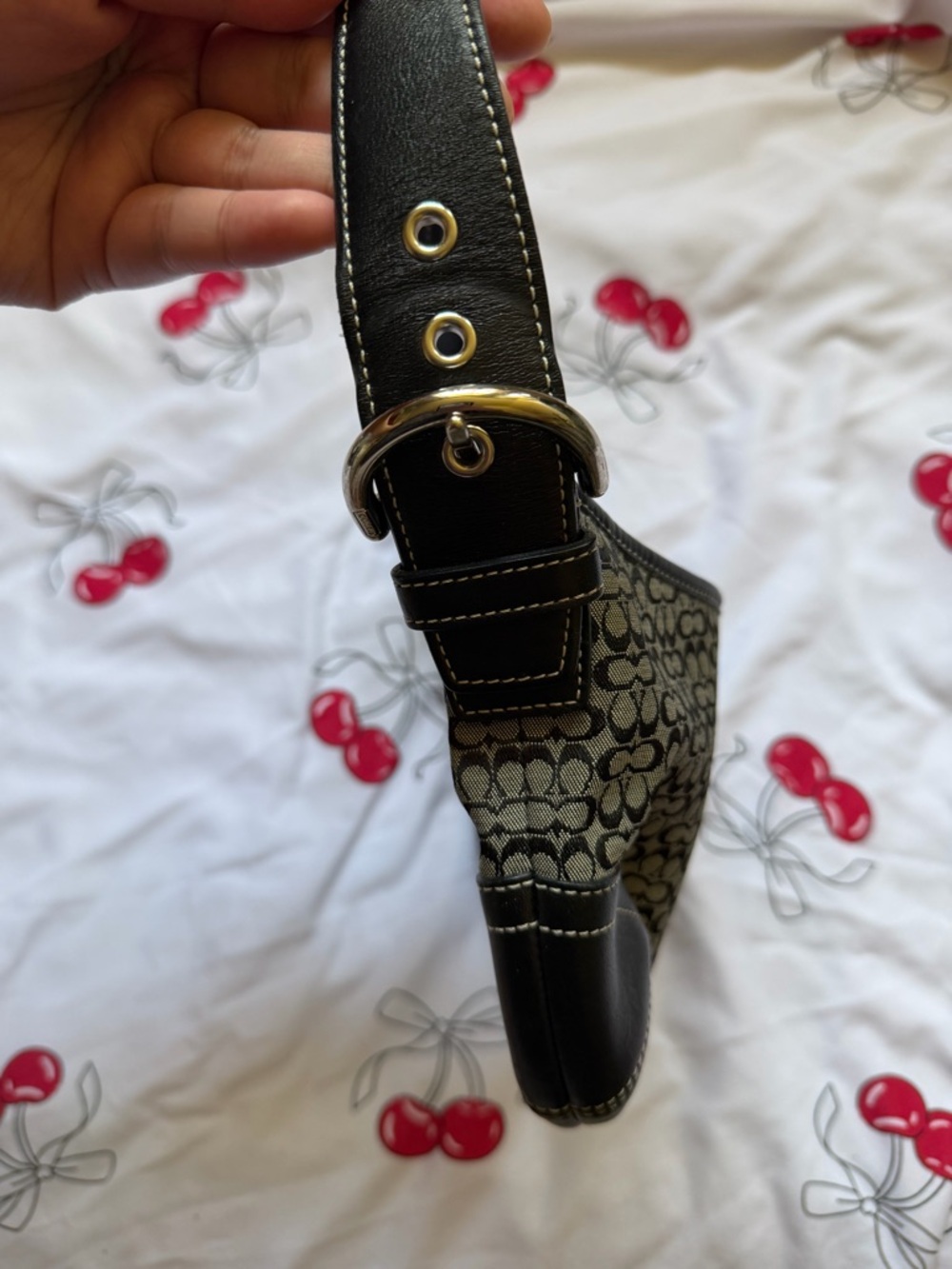 🖤Y2K Vintage Mini Coach Soho Hobo Bag with Dust Bag - Picture 3 of 9